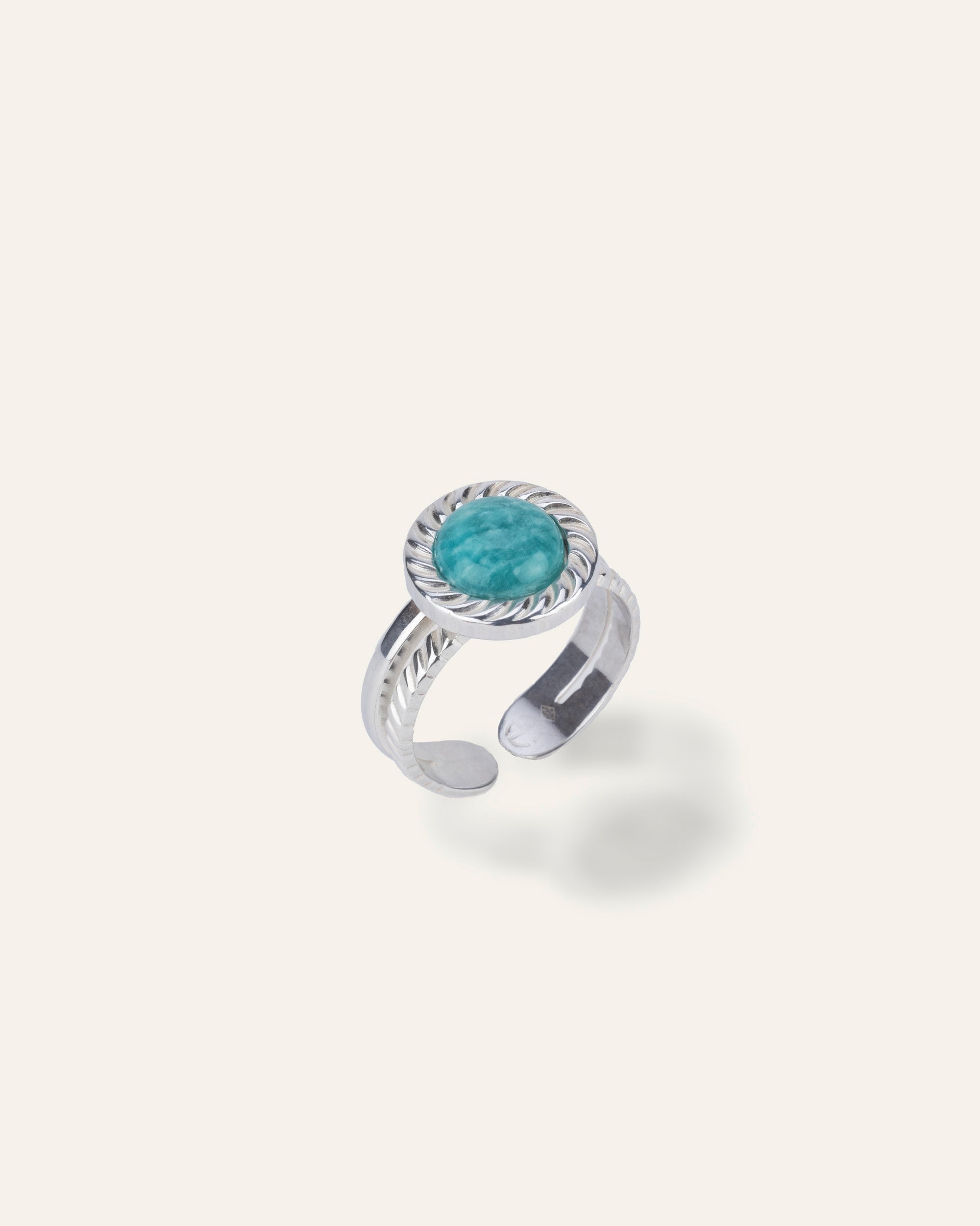 Bague cheap amazonite argent