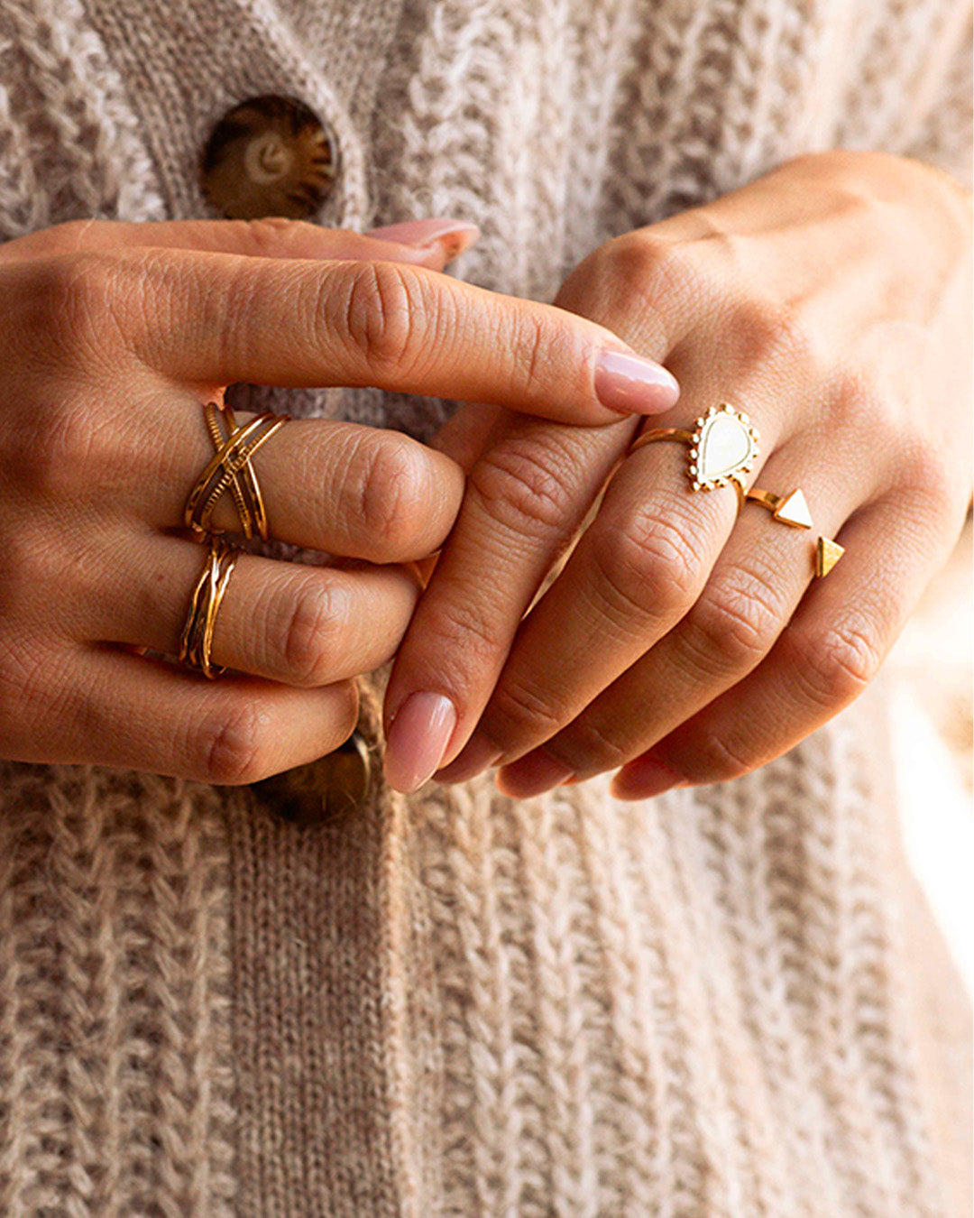 Bague Daisy en plaqu or AGLAIA