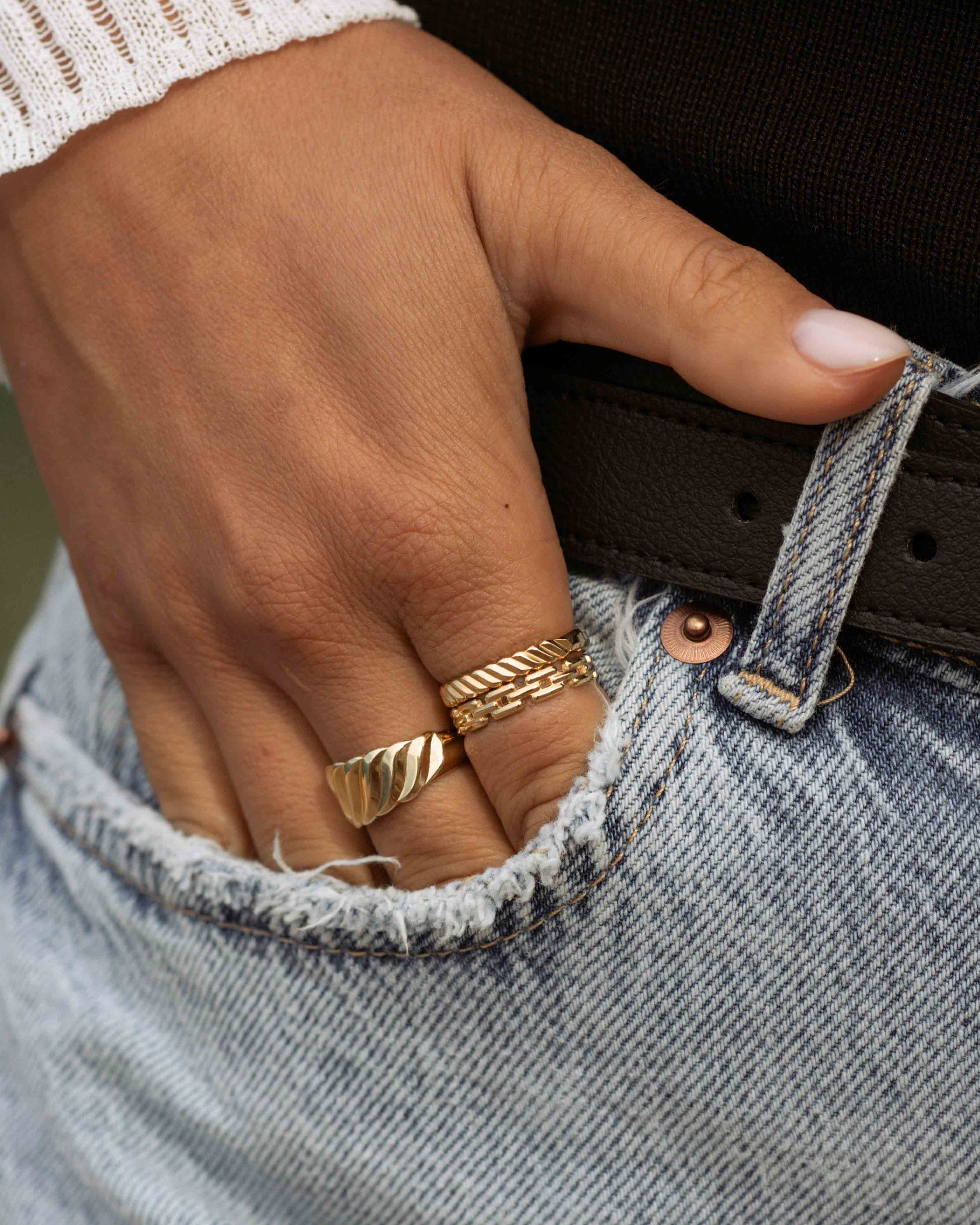 Audrey ring in gold plated AGLAIA